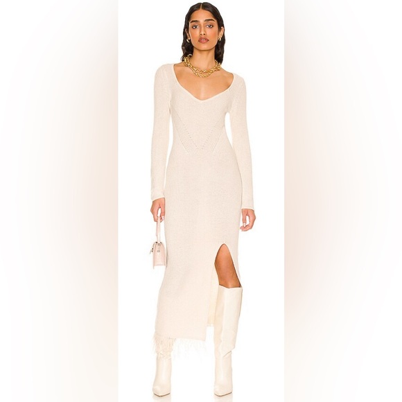 Saylor Evie Lou Dress in Oatmeal - Picture 1 of 16
